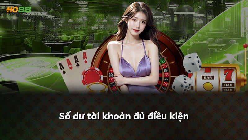 Số dư tài khoản đủ điều kiện